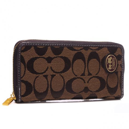 Coach Logo Large Coffee Wallets ARL | Women